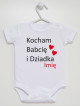 Kocham Babcię I Dziadka + Imię 01 - body niemowlęce Kocham Babcię I Dziadka + Imię 01 - body niemowlęce
