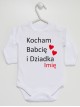 Kocham Babcię I Dziadka + Imię 01 - body niemowlęce Kocham Babcię I Dziadka + Imię 01 - body niemowlęce