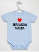 Nadruk Serduszko Tatusia - body dla niemowlaka, noworodka