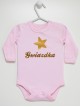 Napis Złoty Gwiazdka - body dla niemowląt i noworodków