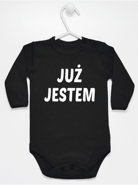 Body Już Jestem kolor czarny, rozmiar 56, krótki rękaw