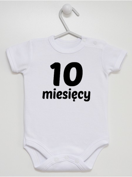 Dziesięć Miesięcy - body z napisami dla niemowląt