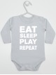 Eat Sleep Play Repeat - bodziak z napisami