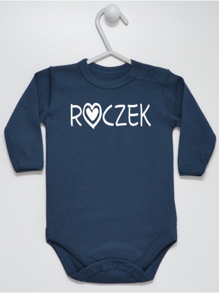 Napis Roczek z Serduszkiem - body dla niemowlaka