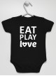 Eat Play Love - body z napisami dla dziecka