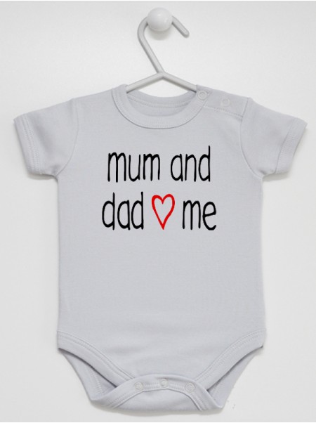 Mum And Dad Love Me 01 - body niemowlęce Mum And Dad Love Me 01 - body niemowlęce