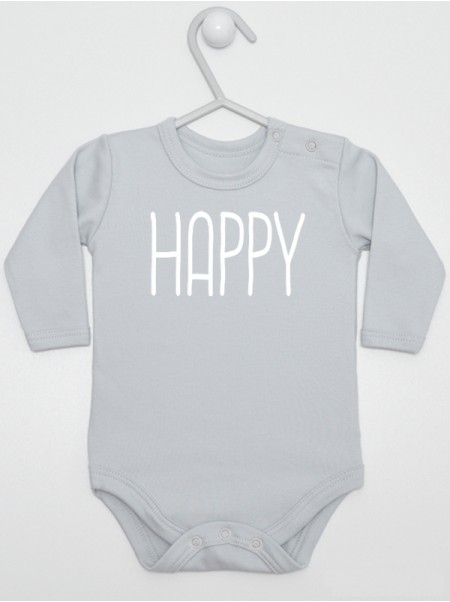 Napis Happy - body dla noworodka