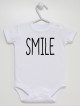 Smile - body dla niemowlaka z napisem