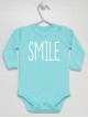 Smile - body dla niemowlaka z napisem