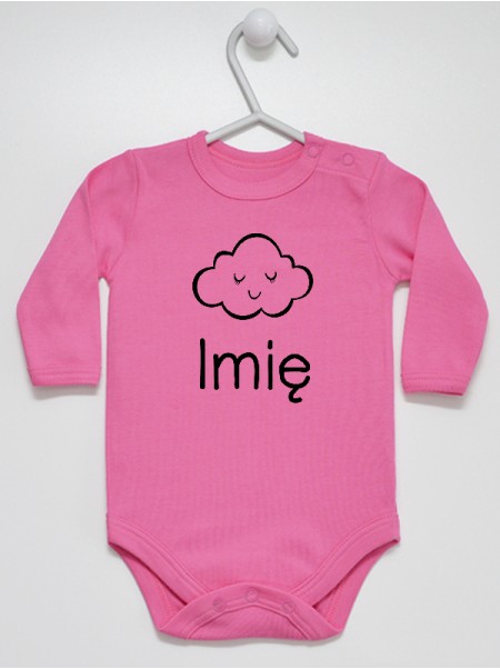 Chmurka + Imię - body niemowlęce z imieniem dziecka
