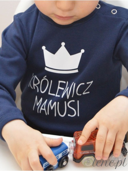 Królewicz Mamusi - body dla chłopca z nadrukiem