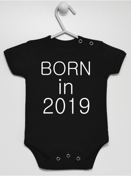 Born In z Aktualnym Rokiem - body dla noworodka z datą