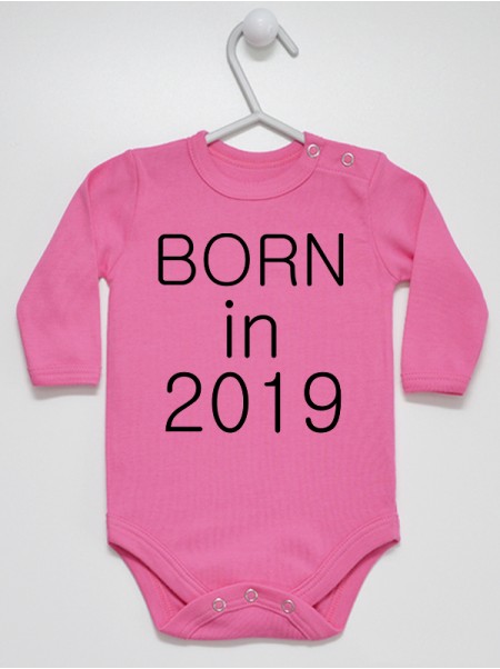 Born In z Aktualnym Rokiem - body dla noworodka z datą
