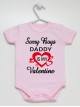  Napis Daddy Is My Valentine - body dla dziewczynki na walentynki
