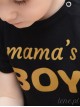Napis Mama's Boy Złoty Nadruk - body chłopięce