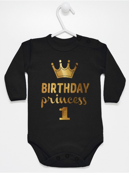 Birthday Princess Na Pierwsze Urodziny - body dla dziewczynki