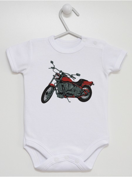 Lekki Motocykl - bodziak z nadrukiem dla chłopca