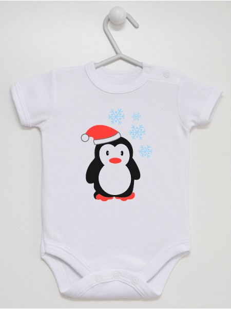 Zimowy Pingwinek - body dla niemowlaka