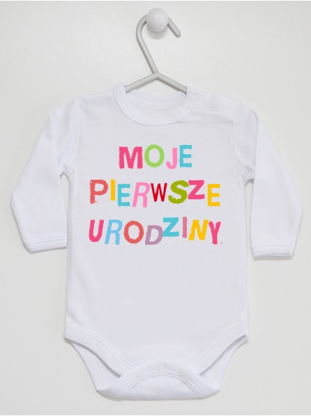 Moje Pierwsze Urodziny 02 - body niemowlęce Moje Pierwsze Urodziny 02 - body niemowlęce