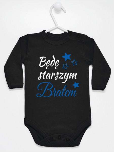 Bedę Starszym Bratem z Gwiazdkami - bodziak dla chłopca