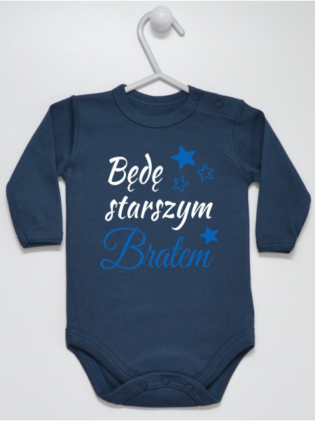 Bedę Starszym Bratem z Gwiazdkami - bodziak dla chłopca