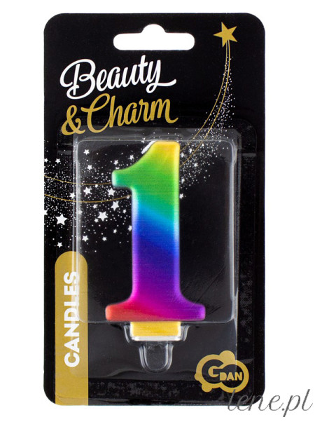 Jedynka Galaksy - świeczka urodzinowa