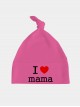 Kocham Mamę - czapka dla noworodka, niemowlaka