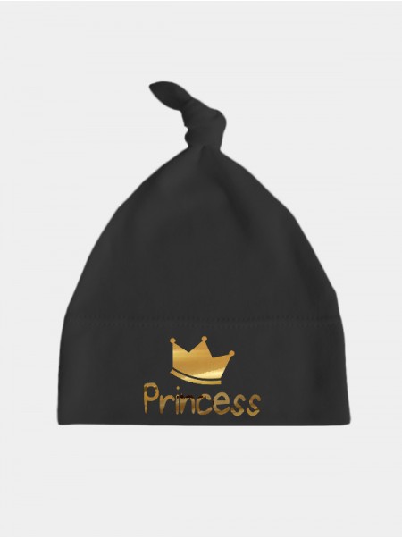 Princess Nadruk Złoty - czapeczka dla dziewczynki
