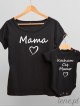 Zestaw Kocham Cię Mamo - ubrania dla mamy i dziecka