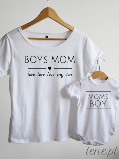 Boy's Mom bluzka rozmiar S body krótki rękaw rozmiar 62 kolor biały