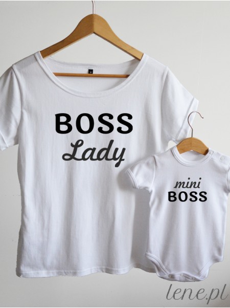 Napisy Lady Boss Mini Boss - zestaw dla mamy i dziecka