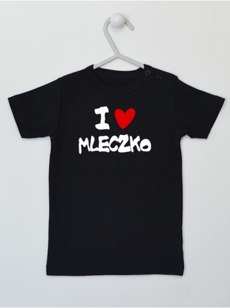 I Love Mleczko z Sercem - t-shirt z nadrukami