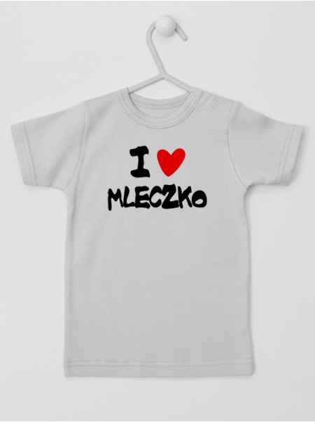 I Love Mleczko z Sercem - t-shirt z nadrukami