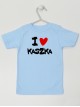 I Love Kaszka z Sercem - koszulka z napisami