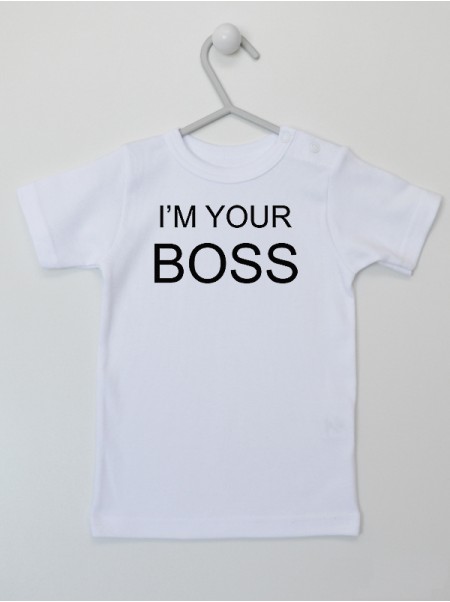 I'M Your Boss - t-shirt z napisami dla niemowląt
