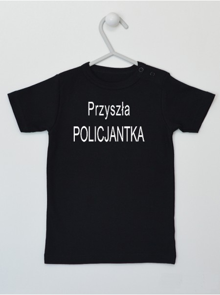 Przyszła Policjantka - koszulka dla dziewczynki z nadrukiem