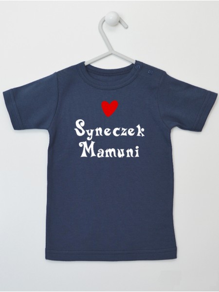 Syneczek Mamuni z Czerwonym Sercem - t-shirt dla chłopczyka