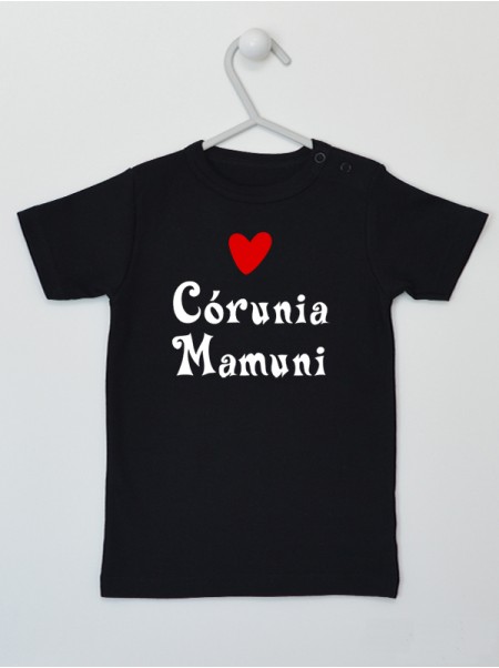 Córunia Mamuni Serce Czerwone - t-shirt dla dziewczynki