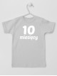 Dziesięć Miesięcy - koszulka z napisami dla niemowląt