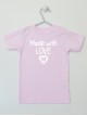 Made With Love - koszulka z nadrukiem dla noworodka