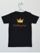 Królewna Napis Złoty z Koroną - koszulka dla dziewczynki