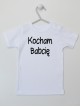 Napis Kocham Babcię - t-shirt z nadrukiem