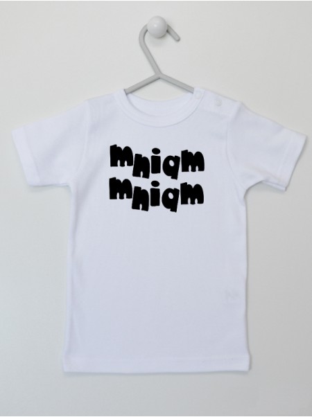 Mniam Mniam - koszulka z napisem dla dziecka
