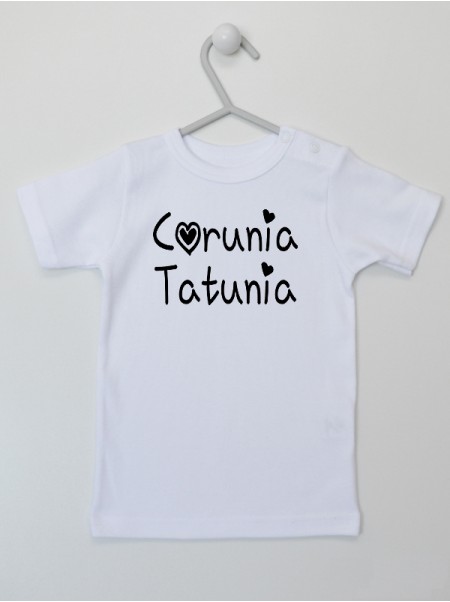 Córunia Tatunia z Serduszkiem - koszulka z nadrukiem dla dziewczynki