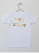 Napis Złote Dziecko z Serduszkiem - koszulka niemowlęca