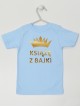 Książę z Bajki Nadruk Złoty z Koroną - t-shirt dla chłopca