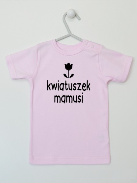 Kwiatuszek Mamusi - koszulka z nadrukiem dla dziewczynki
