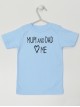 Mum And Dad Love Me - koszulka niemowlęca z napisem