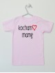 Kocham Mamę z Sercem - koszulka z napisami