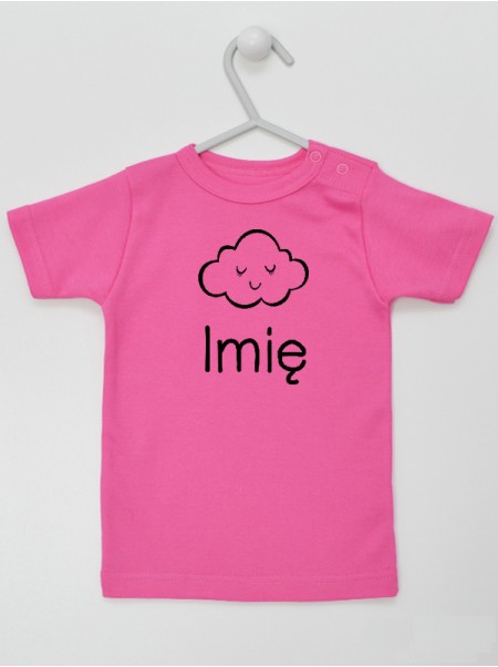 Chmurka + Imię - koszulka dla dziecka z imieniem
